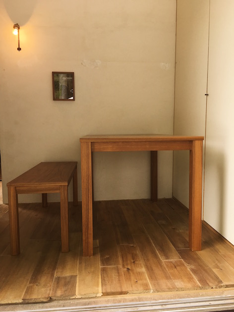 チーク　ダイニングテーブル　ベンチ