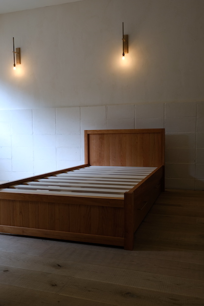 オーダーベッド　チェリー材