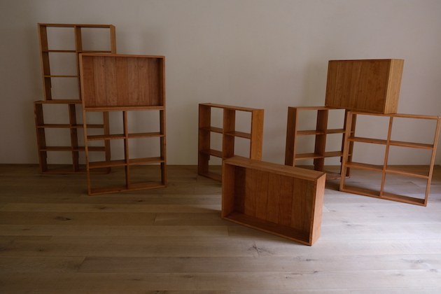 チェリー材本棚